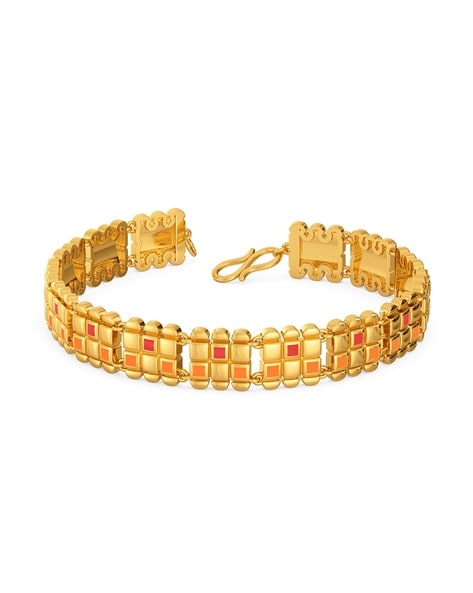 Buy Yellow Gold Bracelets & Bangles for Women by Melorra Online | Ajio.com