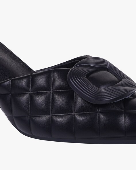 Quilted mules black new arrivals