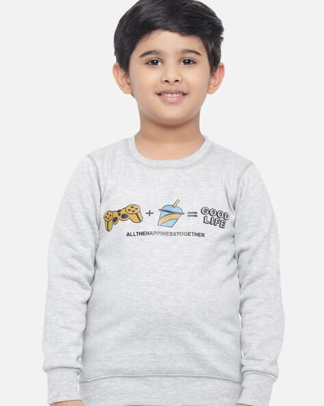 KOTTY Graphic Printed Full Sleeves Sweatshirt