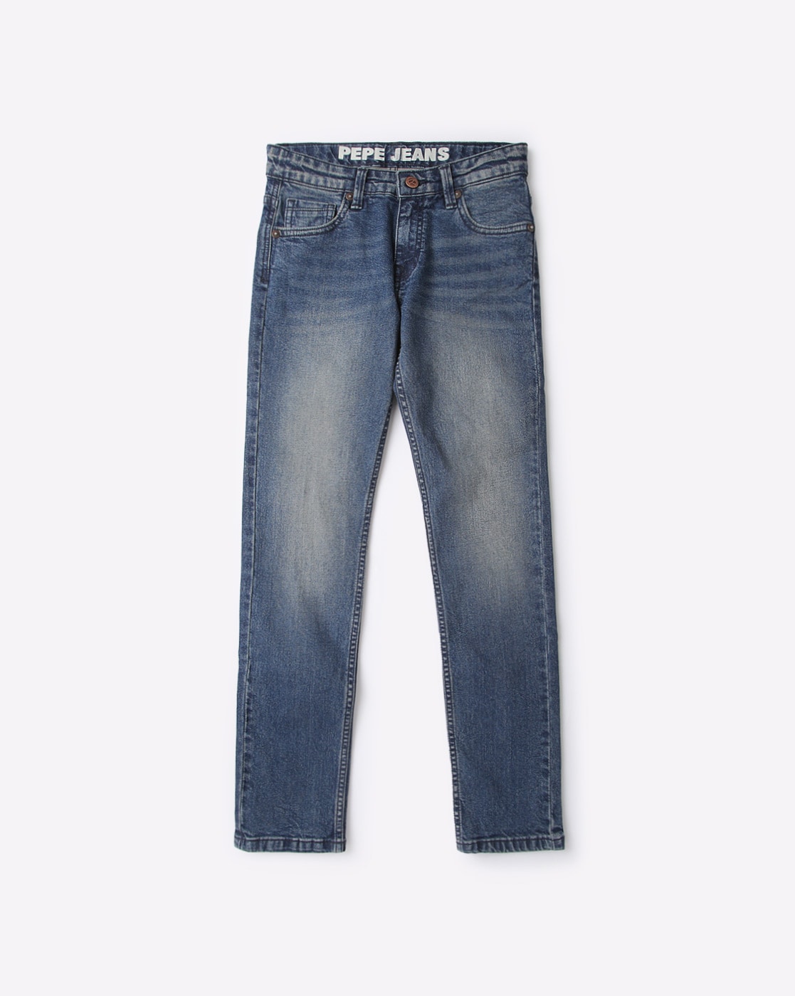 Buy Pepe Jeans Kids Blue Solid Jeans for Boys Clothing Online @ Tata CLiQ