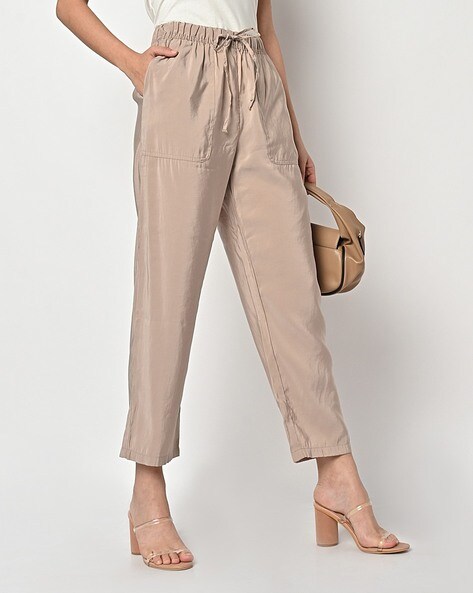 Ava' Beige Tapered Cargo Pants – Other Theory
