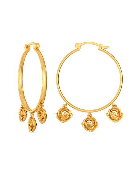 LORDS JEWELS HANSHITA Gold Earring Yellow Gold 22kt Hoop Earring Price in  India - Buy LORDS JEWELS HANSHITA Gold Earring Yellow Gold 22kt Hoop Earring  online at Flipkart.com