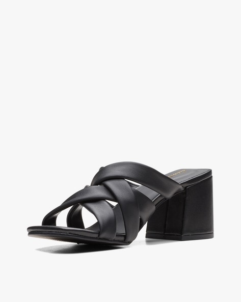 Strappy slide online heels