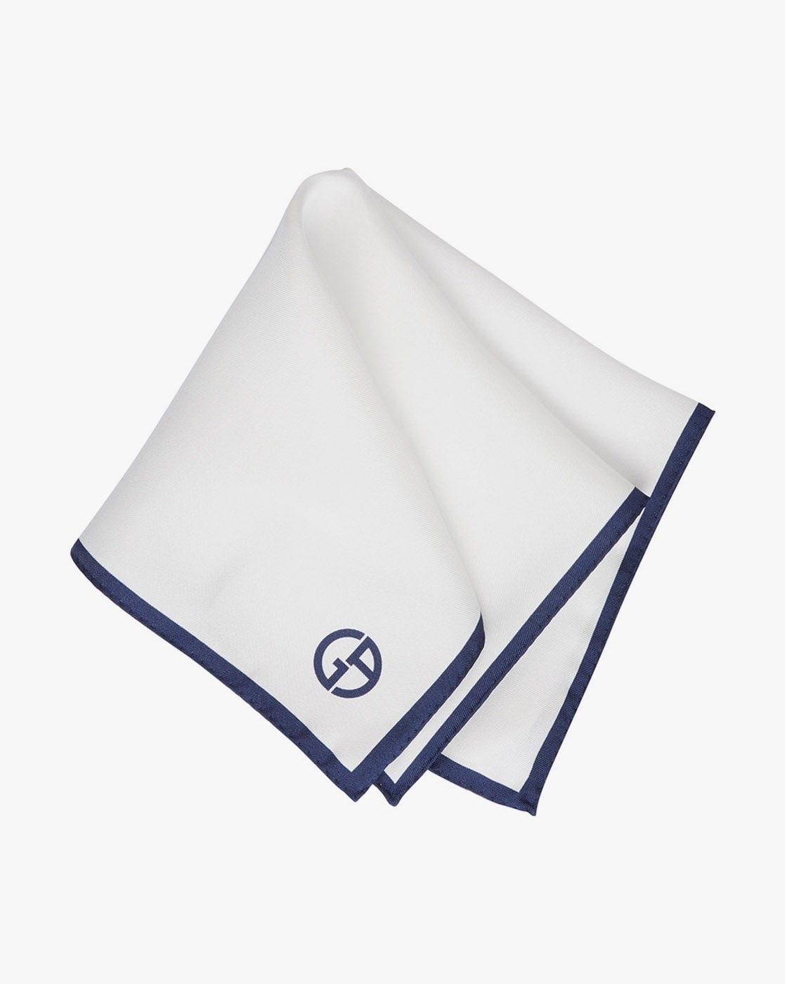 Buy GIORGIO ARMANI Silk Pocket Square with Logo Detailing