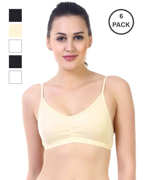 Pack of 6 Non-Padded Bras