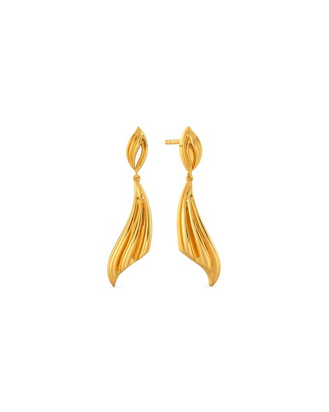 Buy Yellow Gold Earrings for Women by Melorra Online