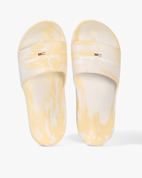 Yellow discount tommy slides