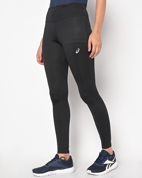 MW20 Microfiber Elastane Stretch Performance Leggings with Broad Waistband  and Stay Dry Technology