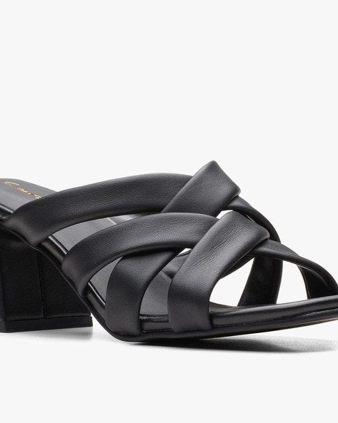 Leather 2025 strappy heels