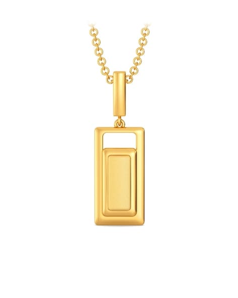 Gold Rectangle Necklace Pendants - Shop on Pinterest