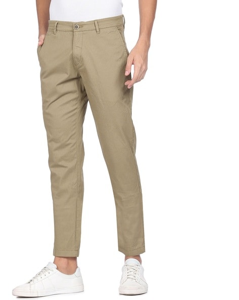 Buy Nation Polo Club Mens Slim Fit Trouser NPC430328Khaki28 at  Amazonin