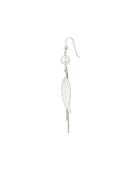 Angel Wing Feather Long Earrings - Simply Adore