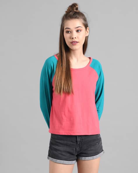 KOTTY Colourblock Round-Neck T-Shirt