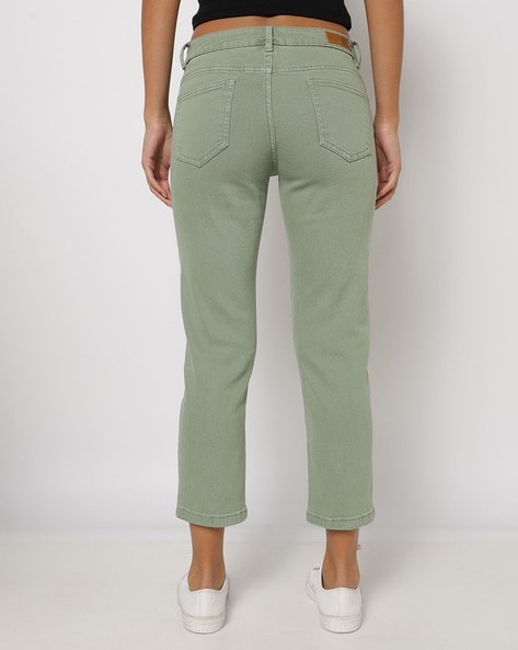 Buy Olive Jeans & Jeggings for Women by DNMX Online