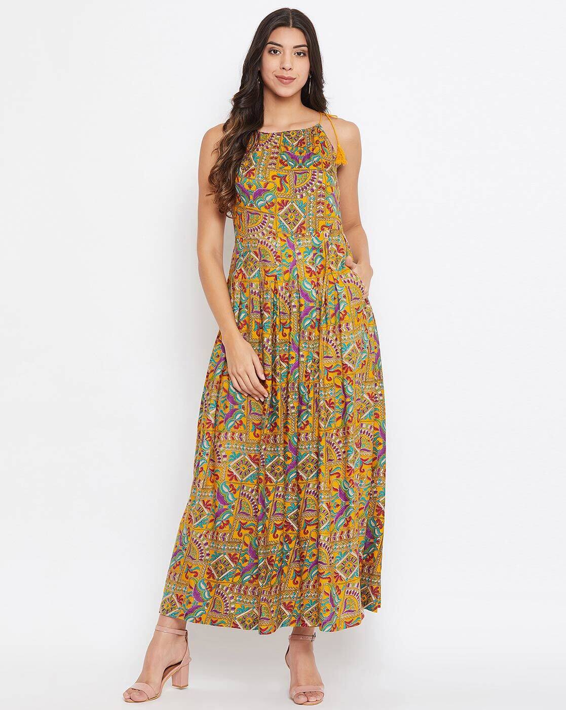 Buy Yellow Dresses for Women by HELLO DESIGN Online | Ajio.com