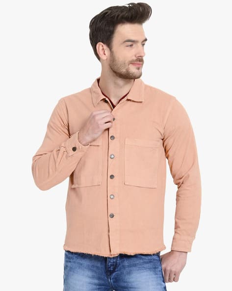 KOTTY Denim Jacket with Frayed Hem