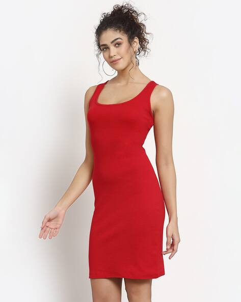 Buy Red Dresses for Women by YOONOY 
