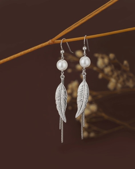 Buy 925 Silver Long Earrings Online at Best Price in India – Silvermerc  Designs