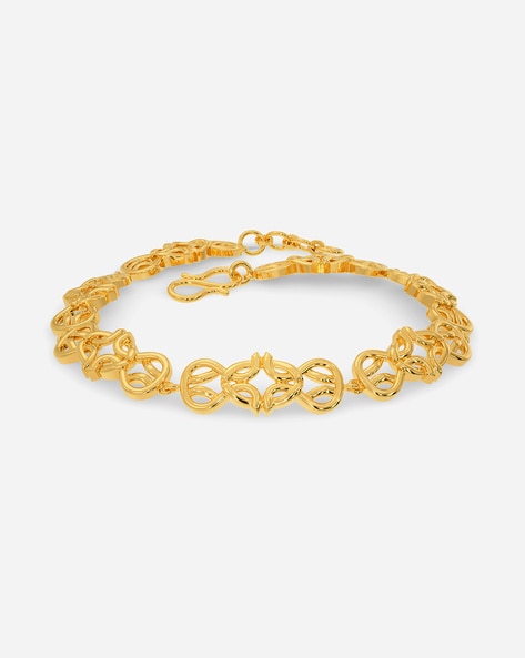Buy MELORRA 18 kt Knit Layers Gold Bracelet at Amazon.in