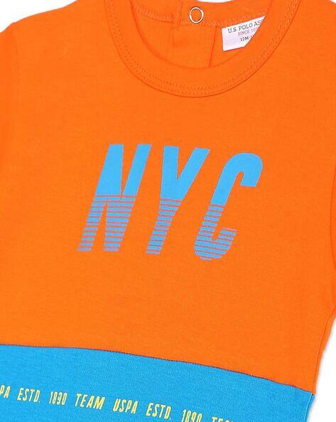 Buy Orange Rompers Onesies for Infants by Polo Online