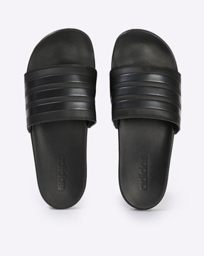 Adidas all black slippers new arrivals