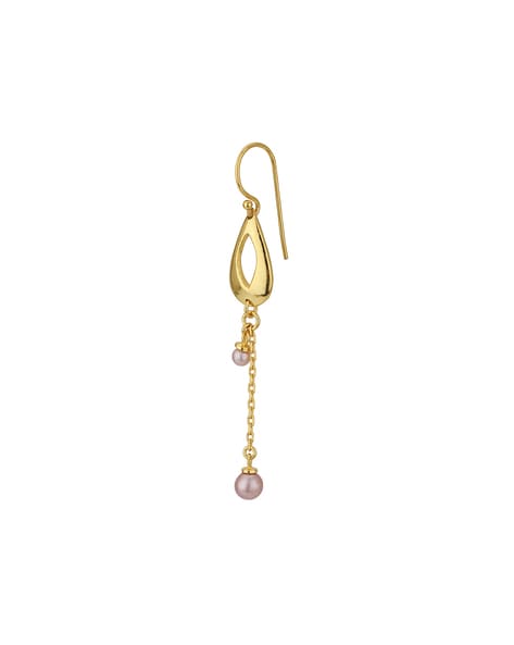 Opal & Diamond Tear Drop Dangle Earrings by Royal Jewelry