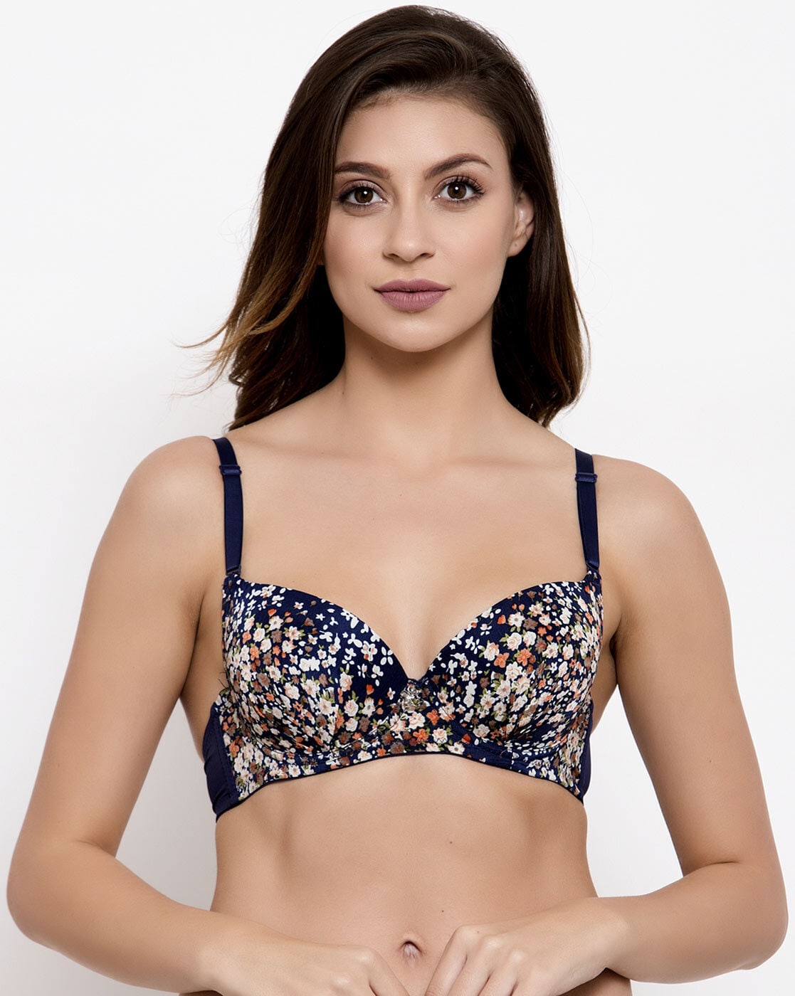 Lure Wear Women Push-up Lightly Padded Bra - Buy Dark Blue Lure Wear Women  Push-up Lightly Padded Bra Online at Best Prices in India