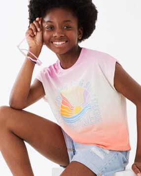 Tie-Dye Pure Cotton T-Shirt-image-9