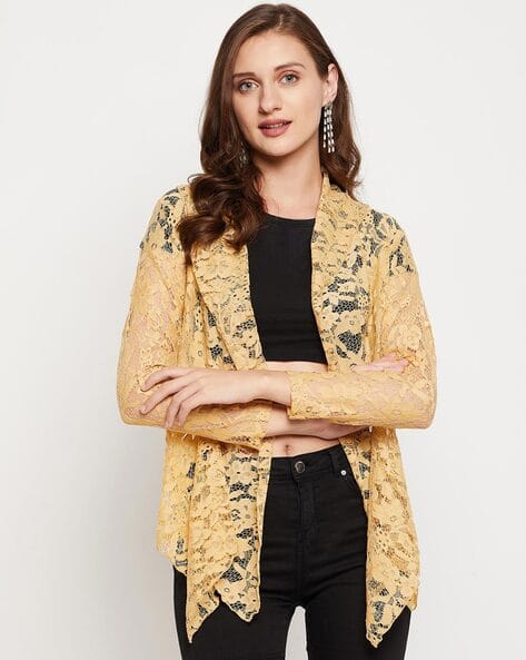 Lace Full-Sleeve Shrug
