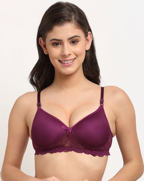 Set of 2 - Solid Non-Wired Lightly Padded Bra