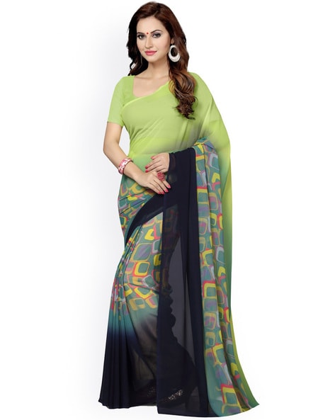 Synthetic Cotton Printed Daily Wear Saree
