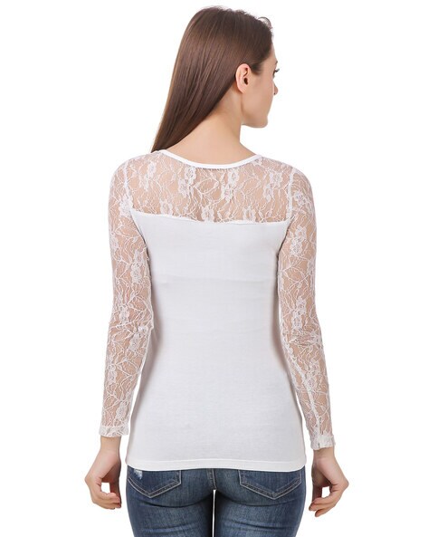 Buy White Tops for Women by LE BOURGEOIS Online