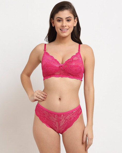 Buy Maroon & Pink Lingerie Sets for Women by FRISKERS Online