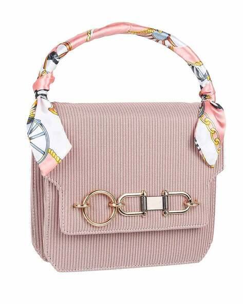 MOCHI Textured Sling Bag with Metal Accent