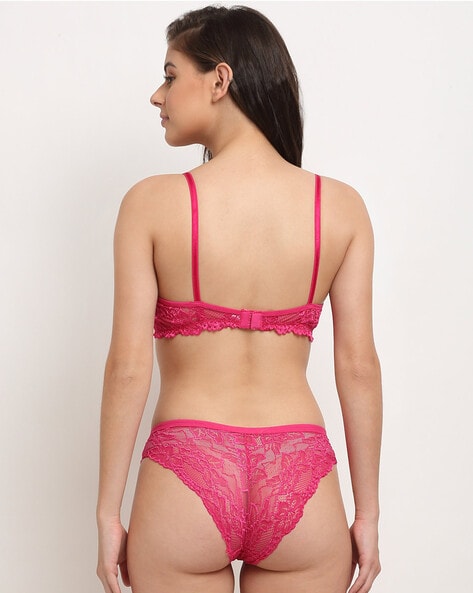 FIRERO Women Sport Bra Seamless Underwear Mesh See-Through Bra Stretch  Workout Crop Vest Pink at  Women's Clothing store