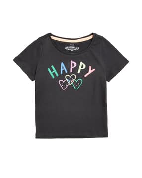 marks & spencer Typographic Print Round-Neck T-shirt-picture-22
