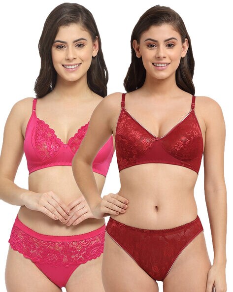 Guoeappa Women's Lace Bra and Panty Sets Uzbekistan