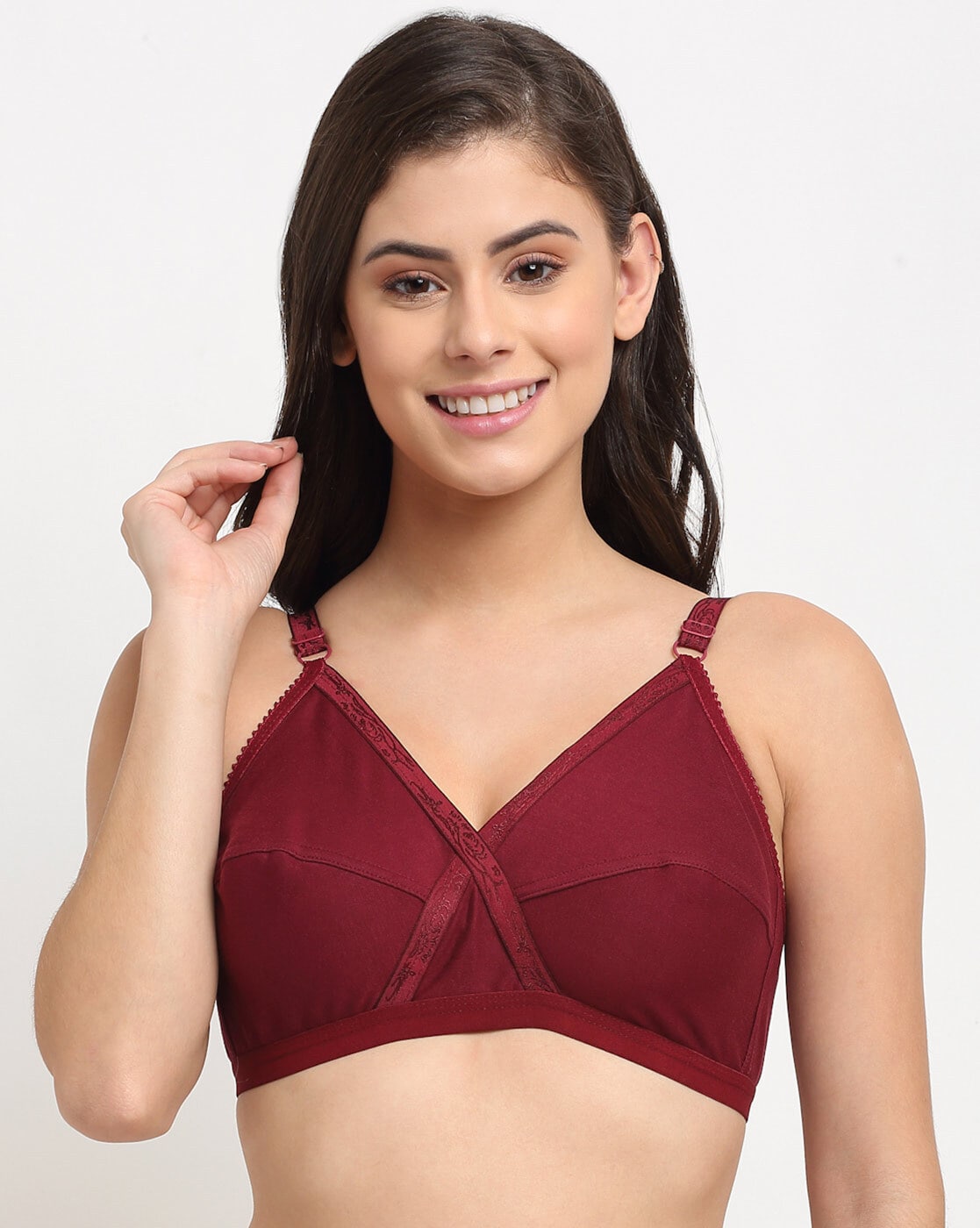 Zivame Blue Solid Non-Wired Lightly Padded T-shirt Bra