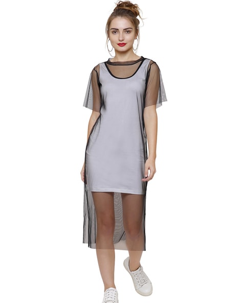 Buy Sheer Mesh Dress Online In India -  India