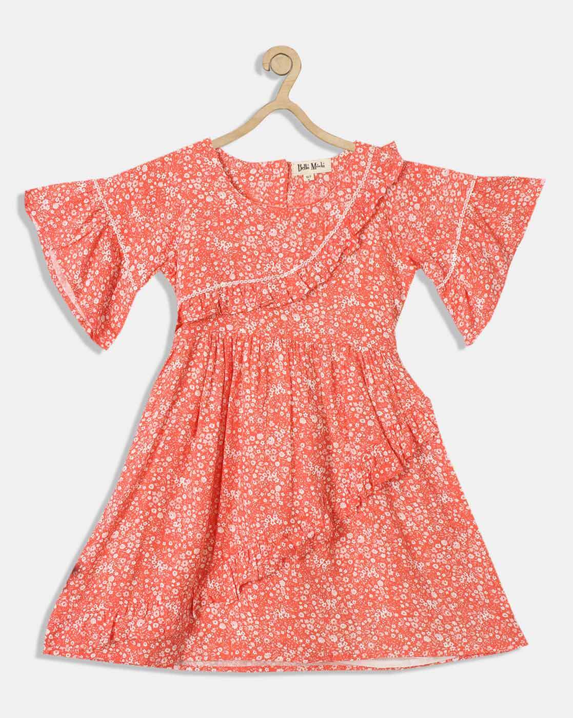 Buy Orange Dresses Frocks for Girls by BELLA MODA Online Ajio