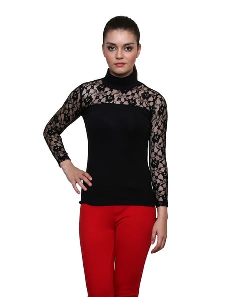 Buy Black Tops for Women by LE BOURGEOIS Online