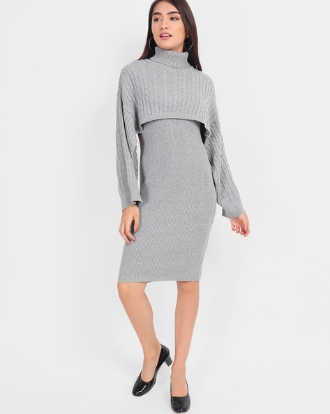 grey sheath dress petite