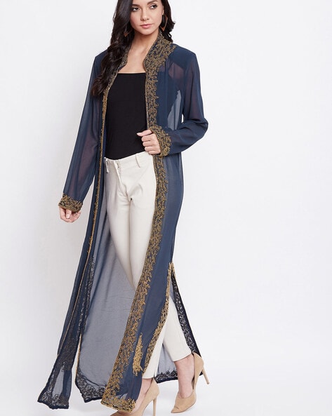 Navy blue long on sale shrug