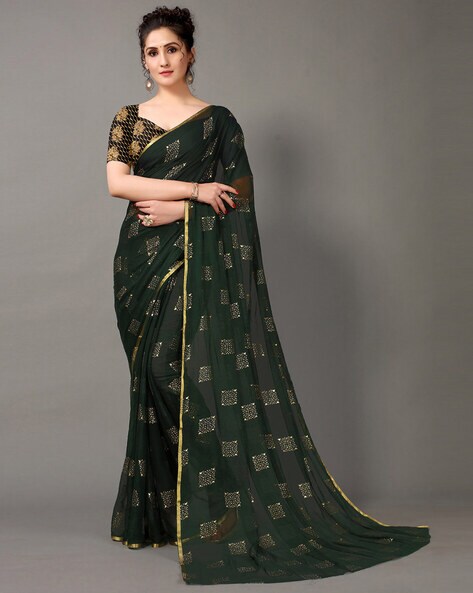 Buy Olive Sarees for Women by Hritika Online