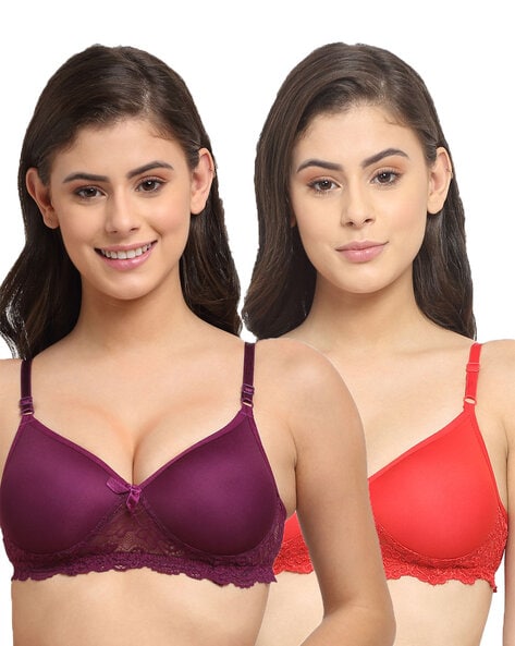 Buy Red & Purple Bras for Women by FRISKERS Online