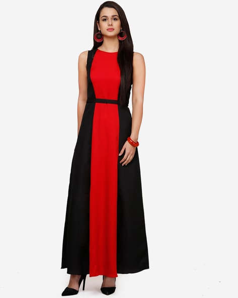 Georgette Plain Black Stylish Gown, 100, Age Group: 14-40 Years at Rs 525  in Noida