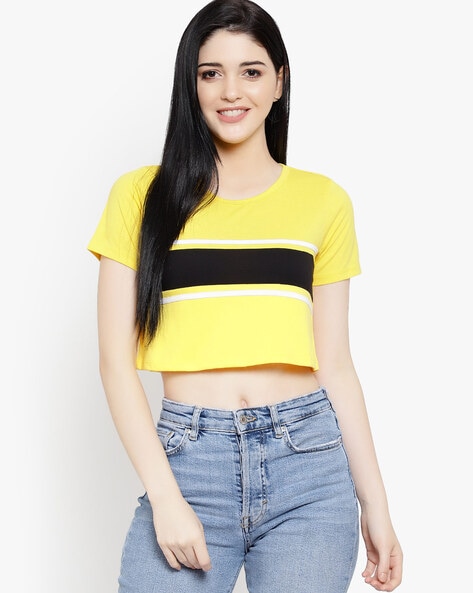 Buy Yellow Tops for Women by LE BOURGEOIS Online 