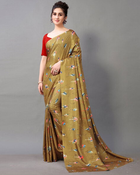 Buy Olive Sarees for Women by Hritika Online