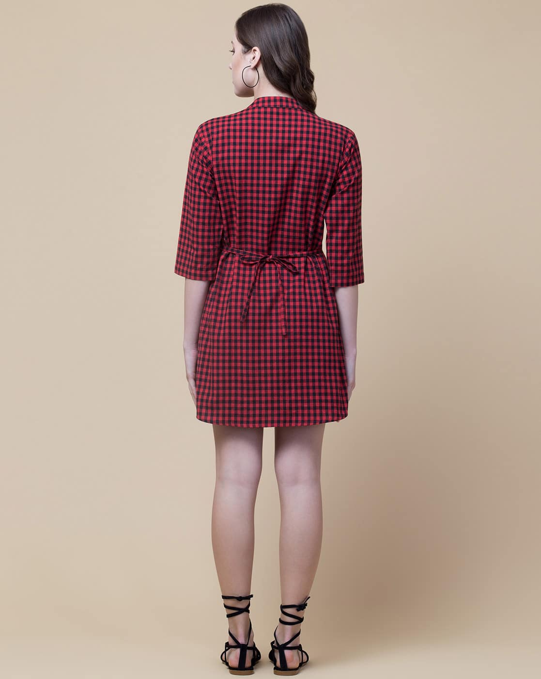 Plaid Shirt Dress Zara Red Check Dress Checked Shirt Dress