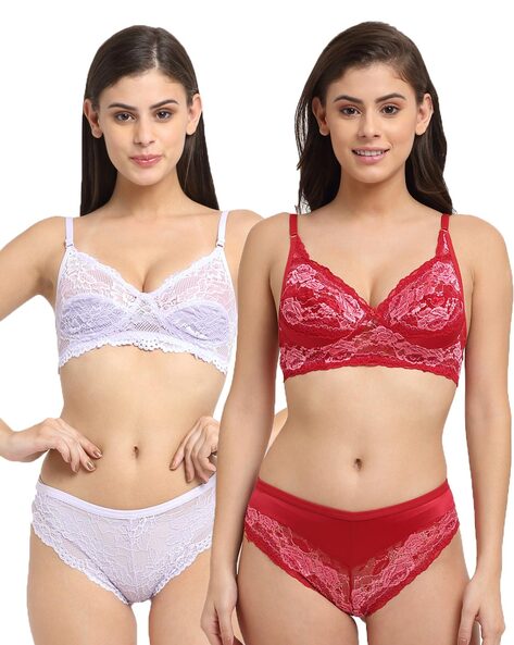 Buy Red & Purple Lingerie Sets for Women by FRISKERS Online